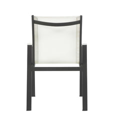 Nizuc - Outdoor Patio Dining Arm Chair With Gray Frame (Set of 2)