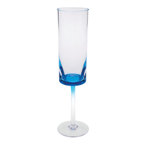 Oval Halo - Acrylic Champagne Flutes (Set of 4)