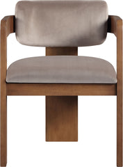 Sacha - Velvet Dining Chair With Brown Base (Set of 2)