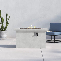 Propane / Natural Gas Outdoor Fire Pit Table - Gray
