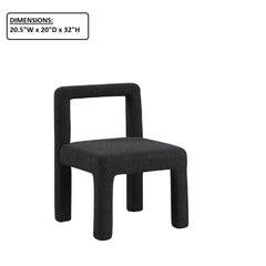 Dining Chairs With Square Open Back (Set of 2)