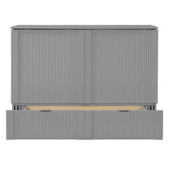 Murphy Bed With Drawer And A Set Of Sockets & USB Ports, Pulley Structure Design