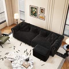 3 In 1 Pull Out Convertible Sleeper Sofa Bed