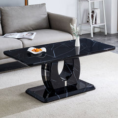 Modern Minimalist Pattern Sticker Rectangular Coffee Table With Elegant Design And Moderate Size