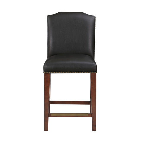 Blaire - Stationary Counter Stool With Nail Heads