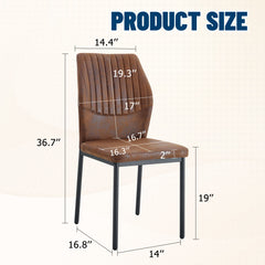 Luxury Simple Chair With Metal Leg