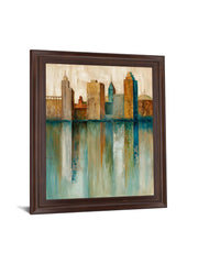 Amber Skyline - 28" x 34" Framed Wall Art