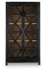 Christop - Accent Cabinet - Black / Brown