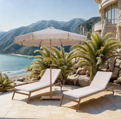 Amalfi - Patio Umbrella - Light Brown Pole