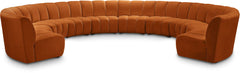 Infinity - 10 Piece Velvet Modular Sectional