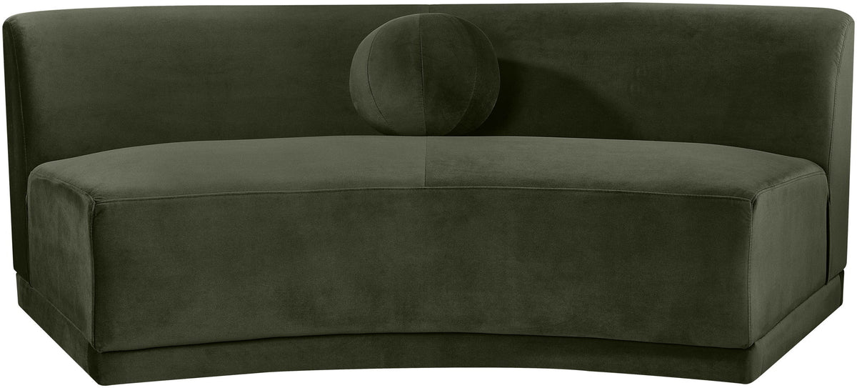 Avra - Velvet Performance Fabric Upholstered Armless Sofa