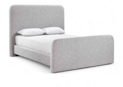 Fira - Linen Textured Fabric Upholstered Bed