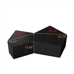 Irregular Pentagon Nesting Coffee Table Set