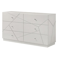 Esther - Dresser - White / Silver