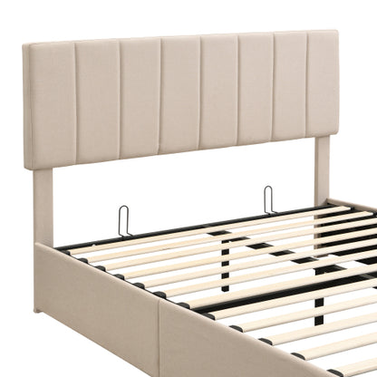 CAMA CREMA BEIGE QUEEN