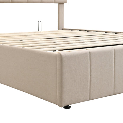 CAMA CREMA BEIGE QUEEN