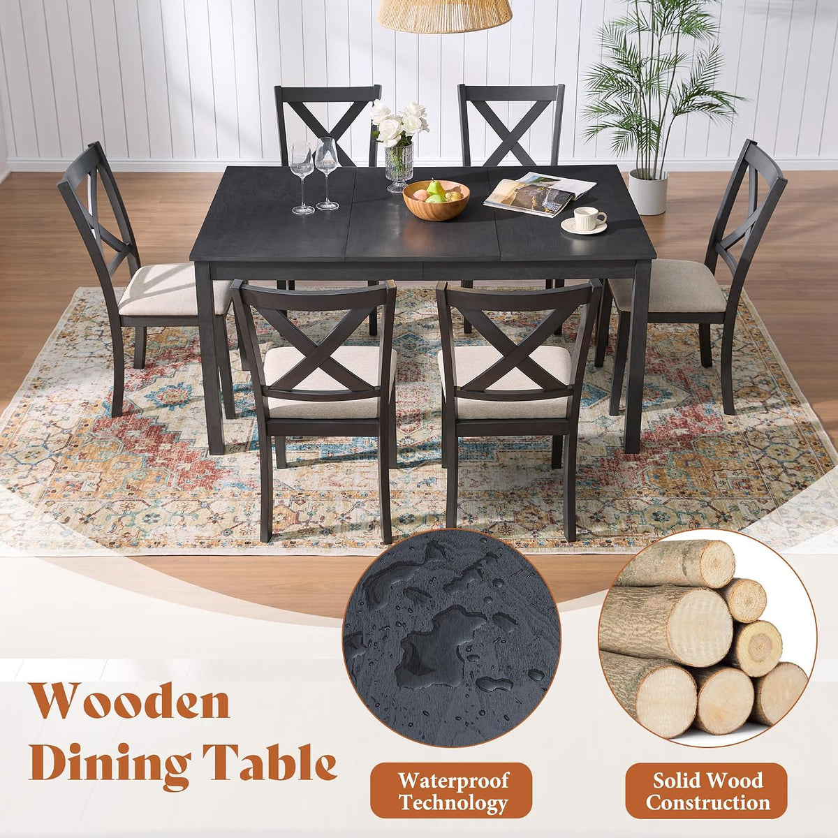 48-COM-008 Comedor 7 piezas en liquidación — oferta por tiempo limitado hasta el 16 de octubre, a $1,099