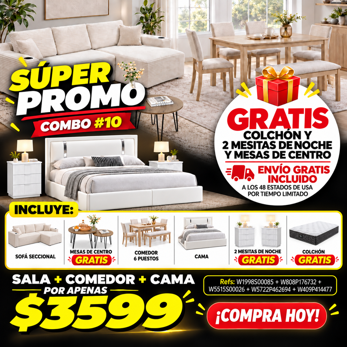 48-COMBO #10 CASA COMPLETA 3599