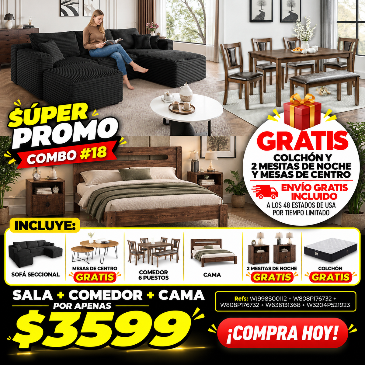 48-COMBO #18 CASA COMPLETA 3599