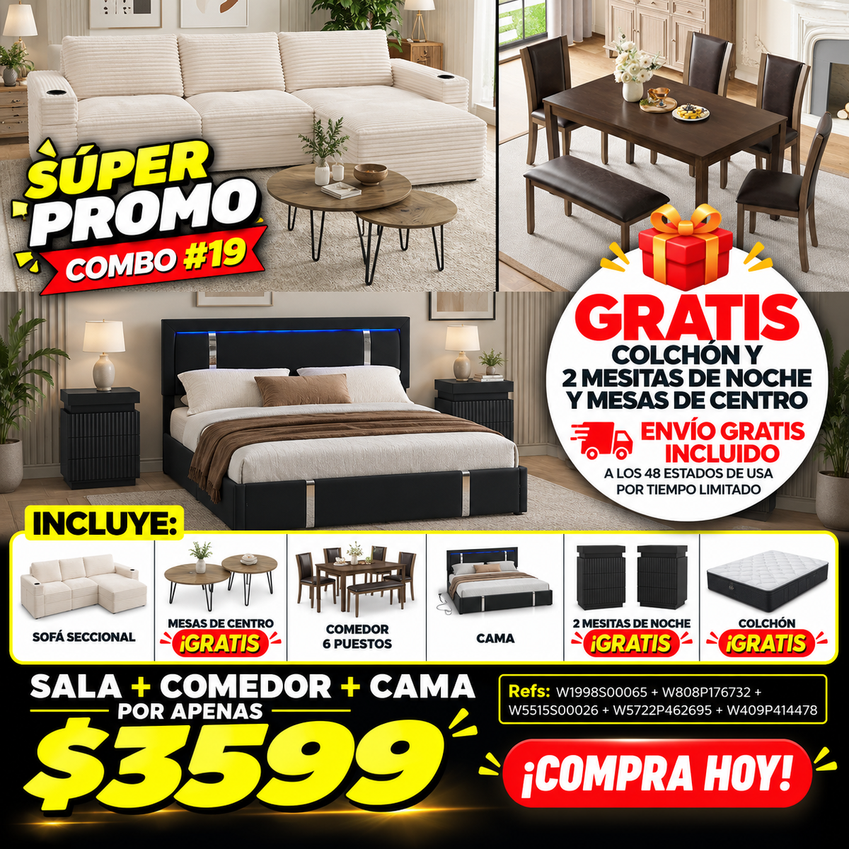 48-COMBO #19 CASA COMPLETA 3599