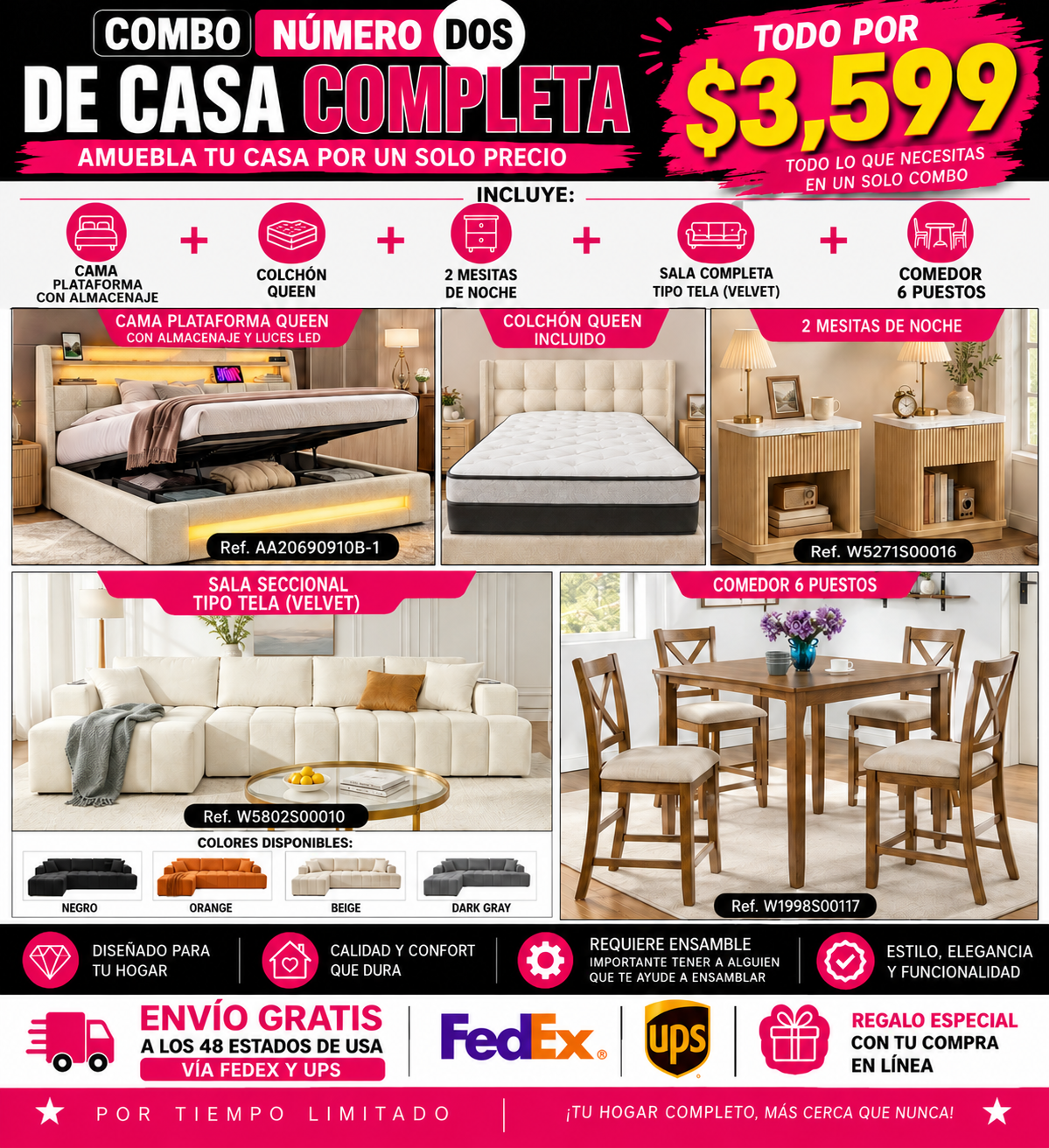 48-COMBO #2 CASA COMPLETA $3599