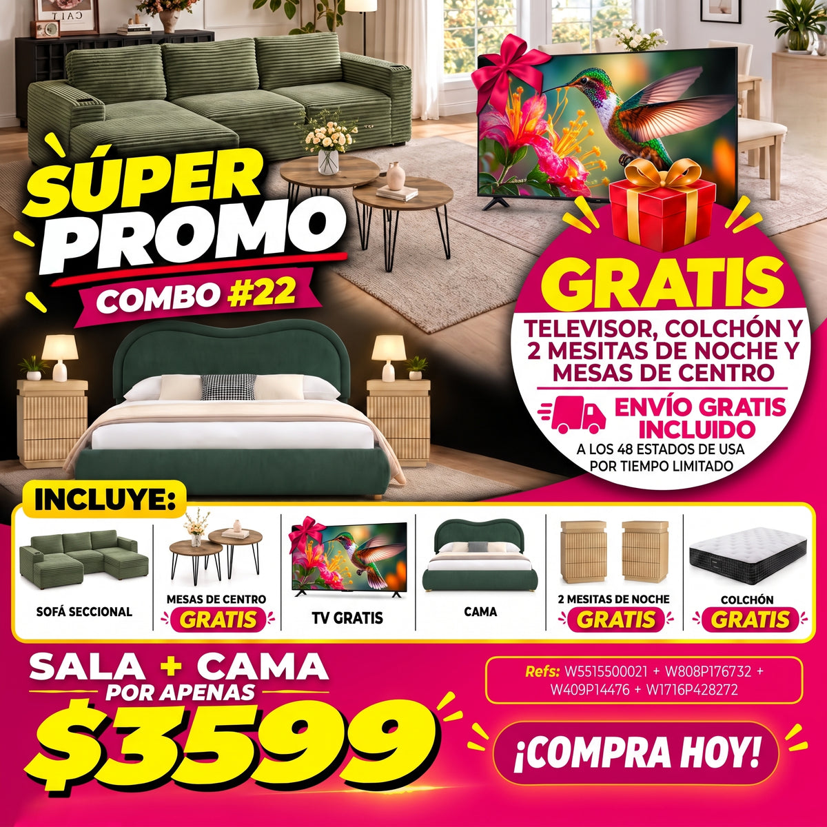 48-COMBO #22 CASA COMPLETA 3599