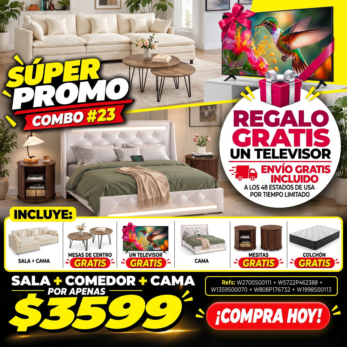 48-COMBO #23 CASA COMPLETA 3599