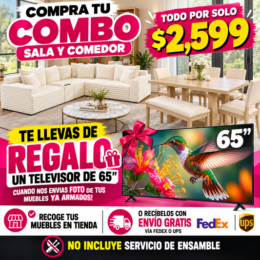 48-COMBO $2,599-SALA Y COMEDOR