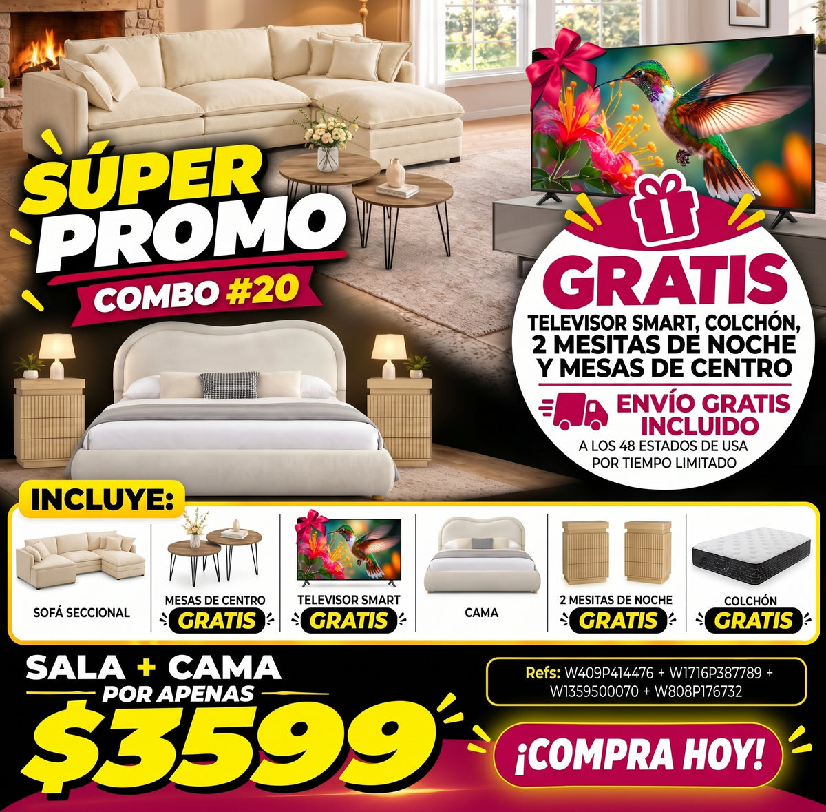 48-COMBO #20 CASA COMPLETA 3599