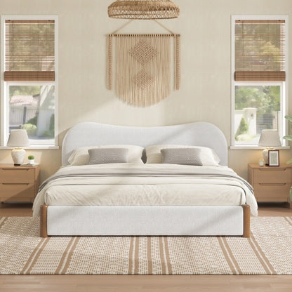 COMBO RECAMARA QUEEN: CAMA+COLCHON+MESITAS 010 -