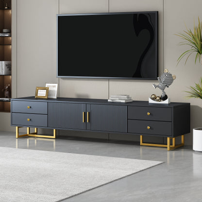 48 - TV STAND #19 - VIBE HAUS TV Stand for 65+ Inch TV, Entertainment Center TV Media Console Table, Modern TV Stand with Storage, TV Console Cabinet Furniture for Living Room