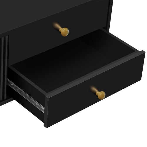 48 - TV STAND #19 - VIBE HAUS TV Stand for 65+ Inch TV, Entertainment Center TV Media Console Table, Modern TV Stand with Storage, TV Console Cabinet Furniture for Living Room