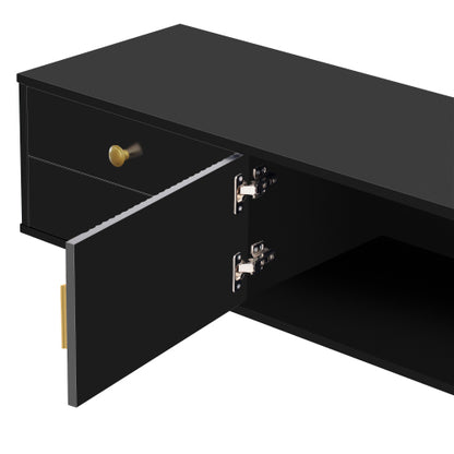 48 - TV STAND #19 - VIBE HAUS TV Stand for 65+ Inch TV, Entertainment Center TV Media Console Table, Modern TV Stand with Storage, TV Console Cabinet Furniture for Living Room