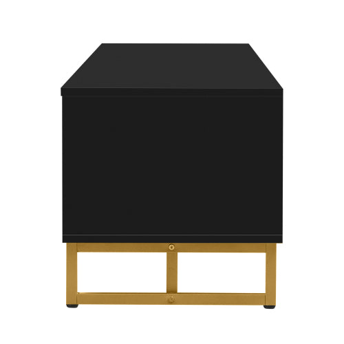 48 - TV STAND #19 - VIBE HAUS TV Stand for 65+ Inch TV, Entertainment Center TV Media Console Table, Modern TV Stand with Storage, TV Console Cabinet Furniture for Living Room