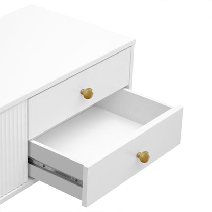 48 - TV STAND #18 - VIBE HAUS TV Stand for 65+ Inch TV, Entertainment Center TV Media Console Table, Modern TV Stand with Storage, TV Console Cabinet Furniture for Living Room