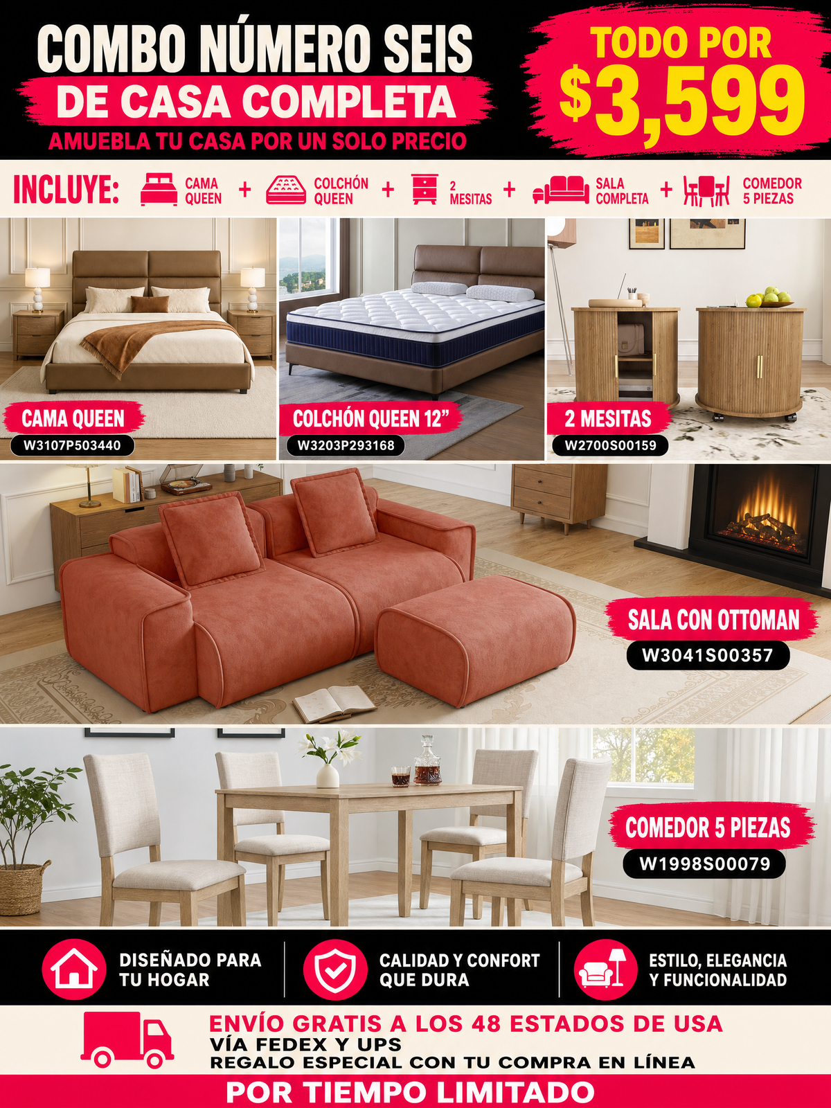 48-COMBO #6 CASA COMPLETA $3599