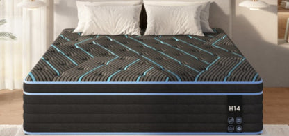 COMBO RECAMARA KING: CAMA+COLCHON+MESITAS 004 - King Size Bed Frame Upholstered Platform Bed with Adjustable Headboard