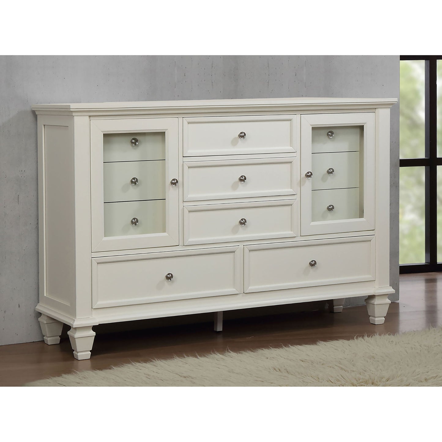 Dennis - 11 Drawer Dresser - Cream White