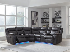 Sultan Meadow - 2-Piece Reclining Sectional - Carbon
