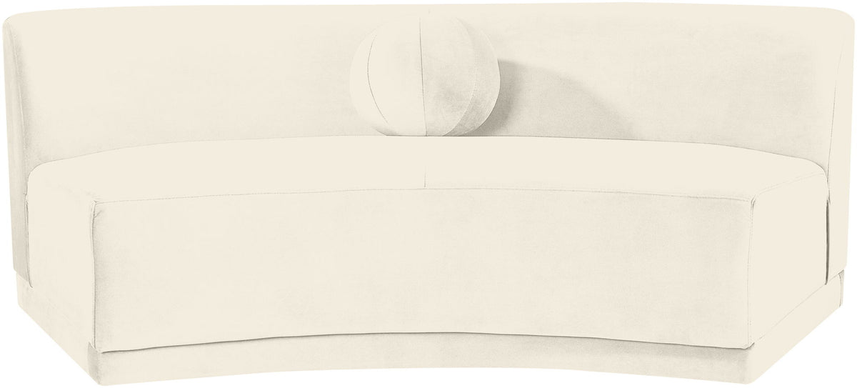 Avra - Velvet Performance Fabric Upholstered Armless Sofa