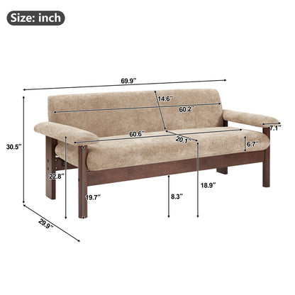 Modern Sofa Couch With Pillow Top Arms