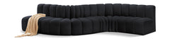 Arc - Velvet 6 Piece Curved Modular Sofa