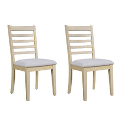 Upholstered Armless Chairs With High Ladder Back