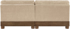 Turin - Fabric Upholstered Modular Armless Loveseat
