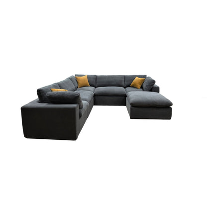 Custom Configuration Modular Sectional & Toss Pillows