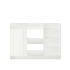 Bookshelf And Toy Storage, 3 Tier Montessori Bookcase With Stuffed Animal Organizer - White