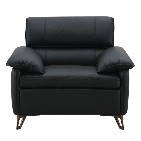 Eilene - Chair - Black Top Grain Leather