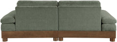 Turin - Chenille Fabric Upholstered Modular Sectional - Green