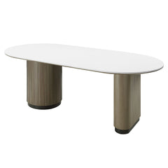 Clayten - Dining Table - Engineered Top & Light Oak