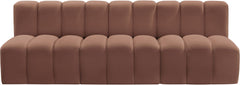 Arc - Faux Leather 3 Seats Modular Sofa